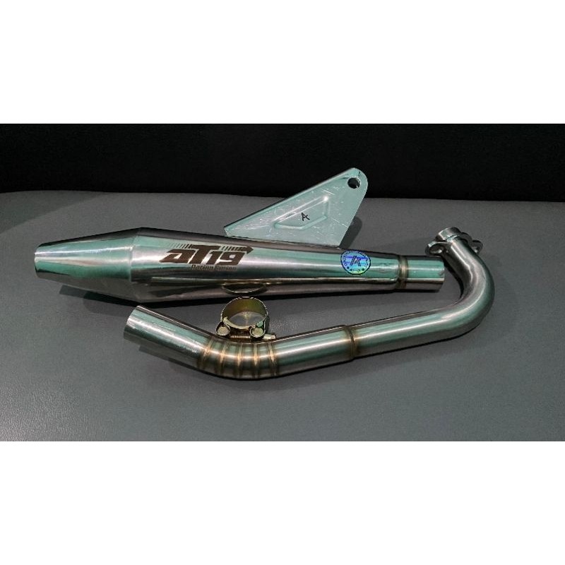 Knalpot japstyle motor Matic Mio custom otoped mini full stenlis