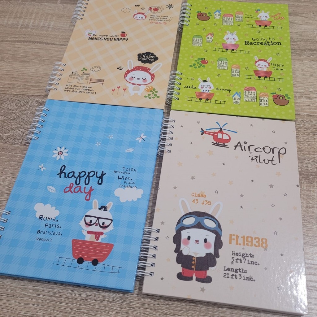 Notebook Ring A5 Hardcover Kiky / Diary Best Friend Kiky / Buku catatan ukuran A5 - KIKY