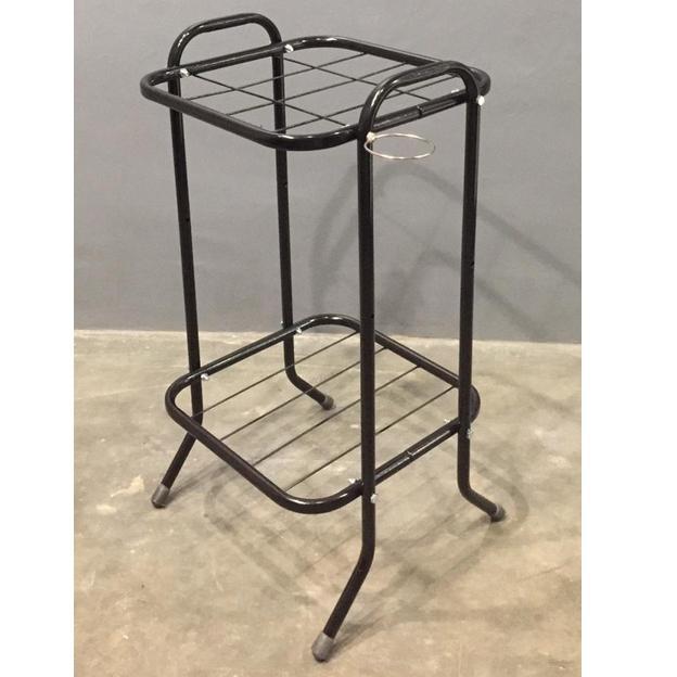 Rak dispenser Galon 2 tingkat | Rak guci segi empat - hitam / putih