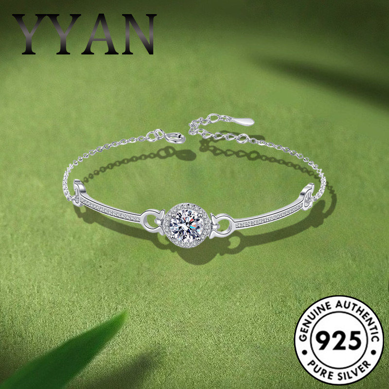 Gelang Matahari Kecil Moissanite Berlian Penuh yang Sederhana dan Elegan