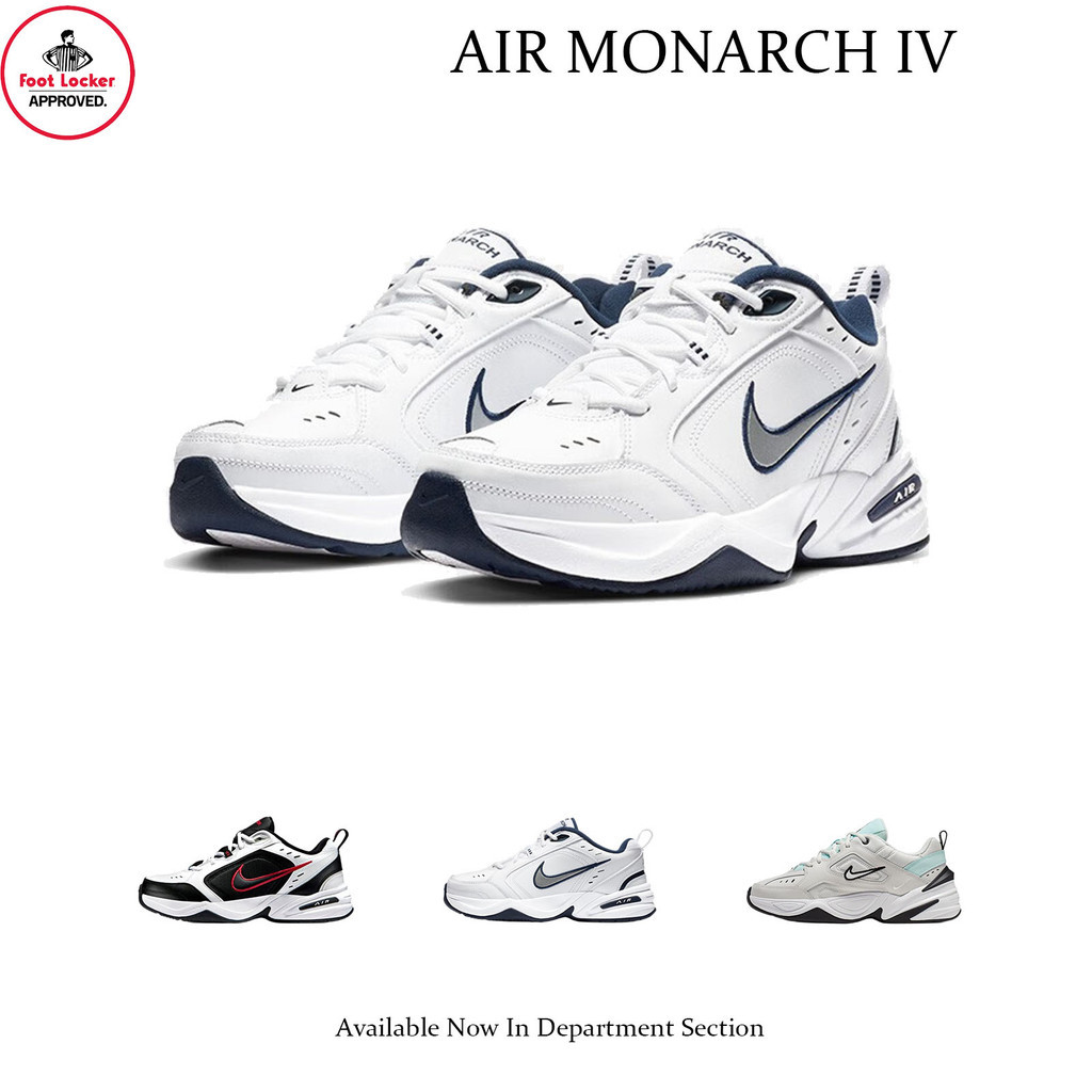 Foot Locker Store Nike Air Monarch IV White Metallic Silver Original