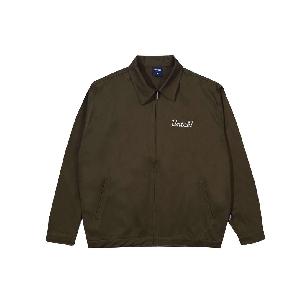 PASSION  EMBROIDERY JACKET - OLIVE