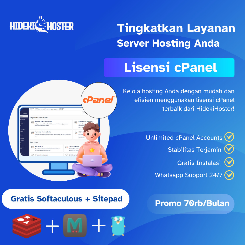 Lisensi cPanel & WHM Terverifikasi Tanpa Batas