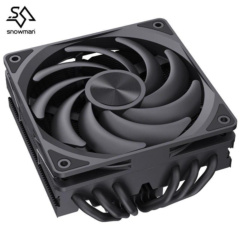 SNOWMAN MC75-6 ITX CPU Cooler Air 6 heat pipes raator PC cooling ARGB PWM Fans Intel LGA1851 1700 12