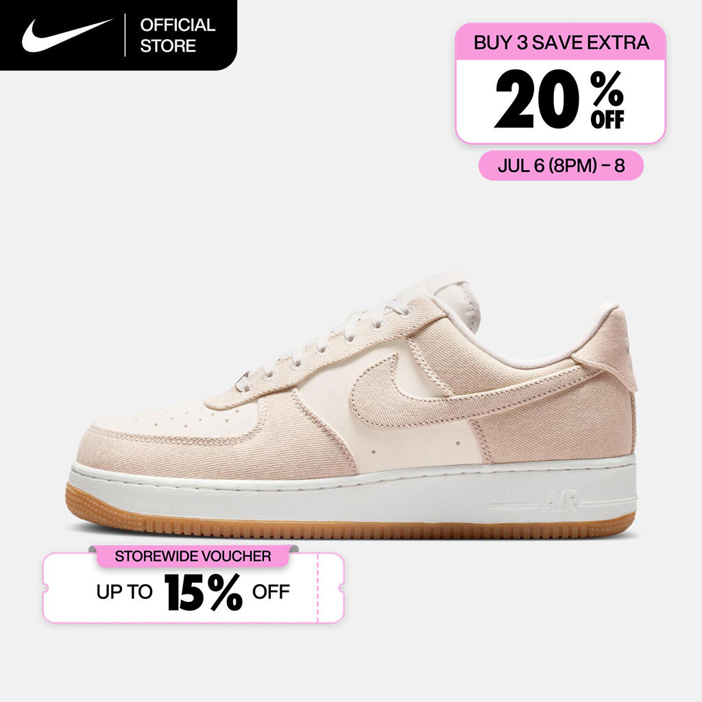 Nike Men's Air Force 1 '07 LV8 "Denim" Shoes - Vast Grey [IR0951-001]