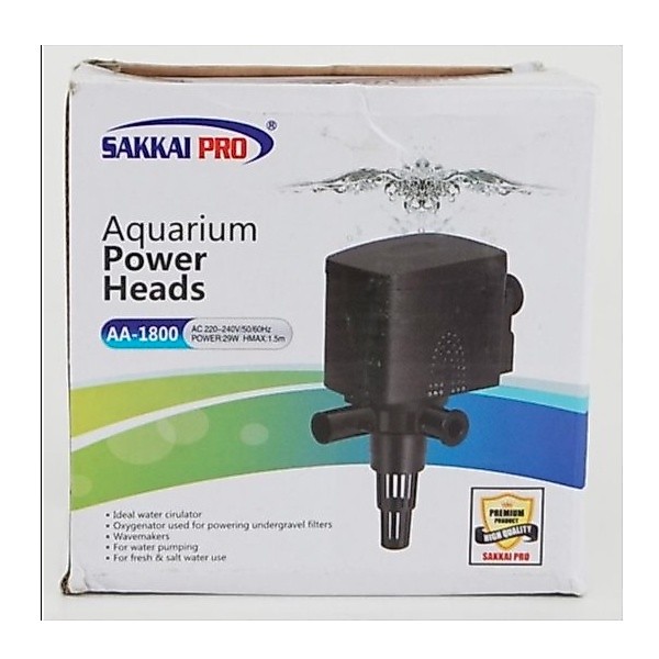 AA-1800 Sakkai Pro Aquarium Power Heads Pompa Akuarium Pompa Air Celup
