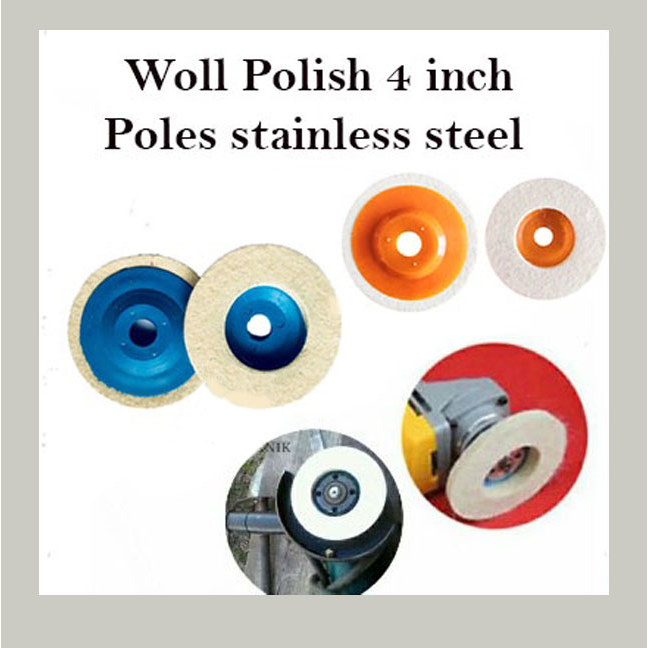 Wool Polishing Pad 4" / Wool Poles / Amplas Gerinda Putih
