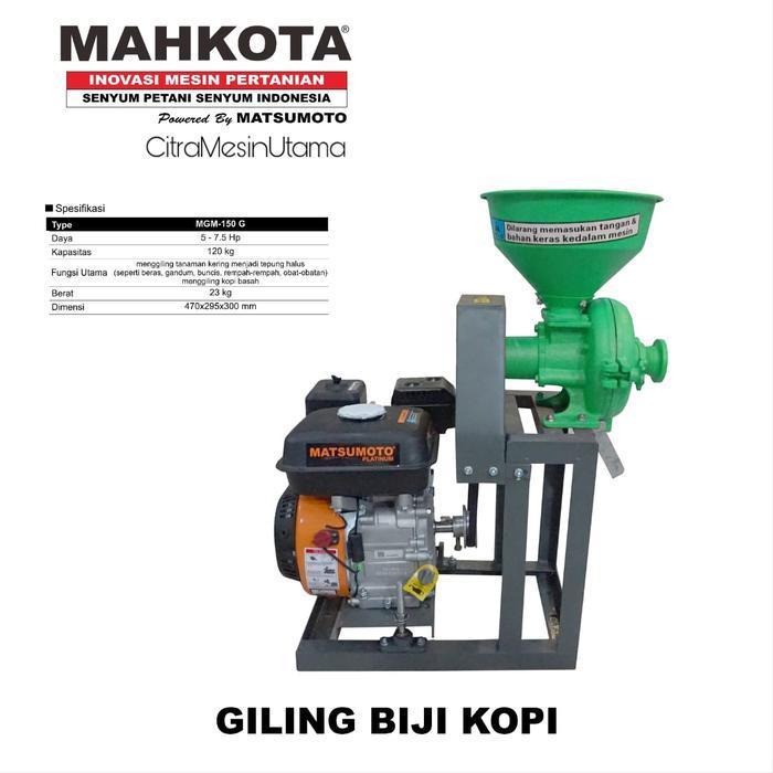 Mesin Giling Kopi Mahkota MGM-150G Include Engine