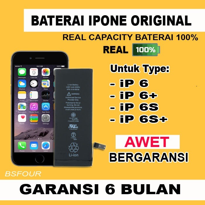 BATERAI BATRE IPONE 6 6+ PLUS 6S 6S+ PLUS ORIGINAL