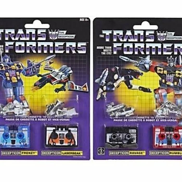 Transformers Vintage G1 frenzy laserbk ravage ble