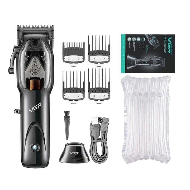 VGR Original Hair Clipper Professional Hair Trimmer Beard Haircut Adjustable Hair Cutting Machine Ba