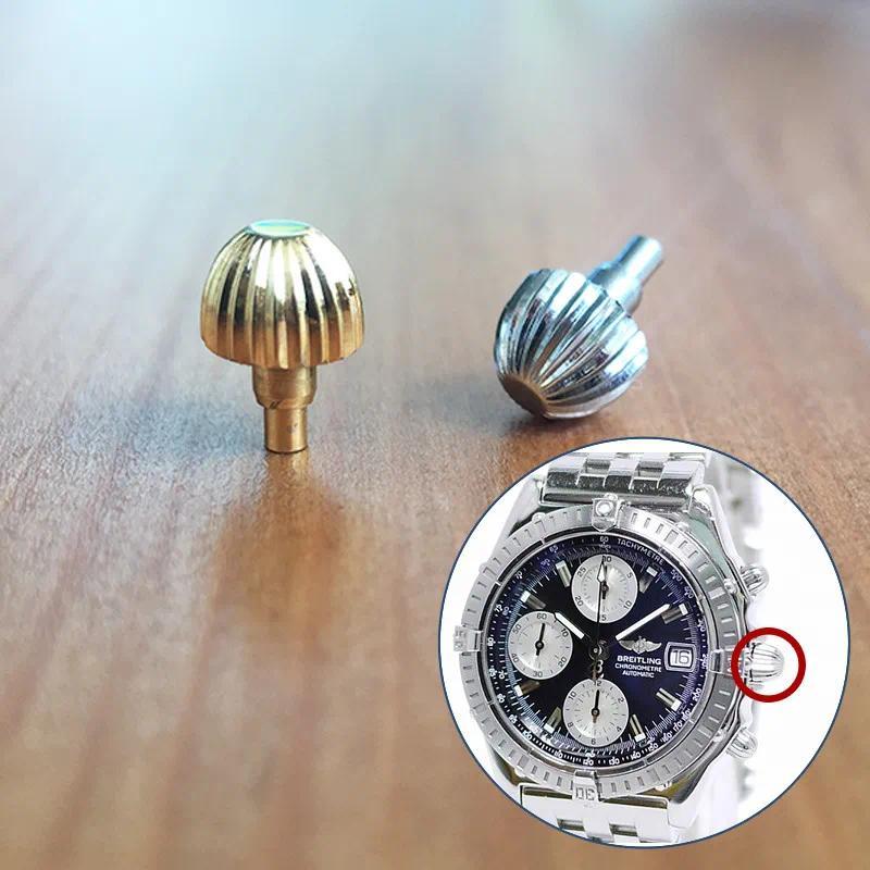 Aksesoris Jam Tangan Original steel waterproof pumpkin crown for Breitling Chronomat A13352/A147B45P