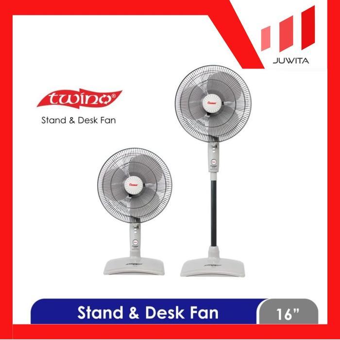 kipas angin COSMOS 16 inch SN TWINO / stand fan COSMOS 16 SN TWINO