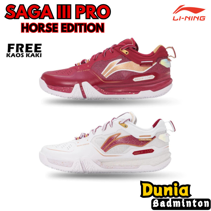 Li-Ning SAGA III Pro HORSE EDITION - Sepatu Badminton Original LINING