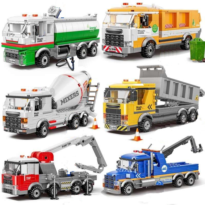 TINATAH Pickup Mainan Balok Susun Mobil Caravan Truck Brick