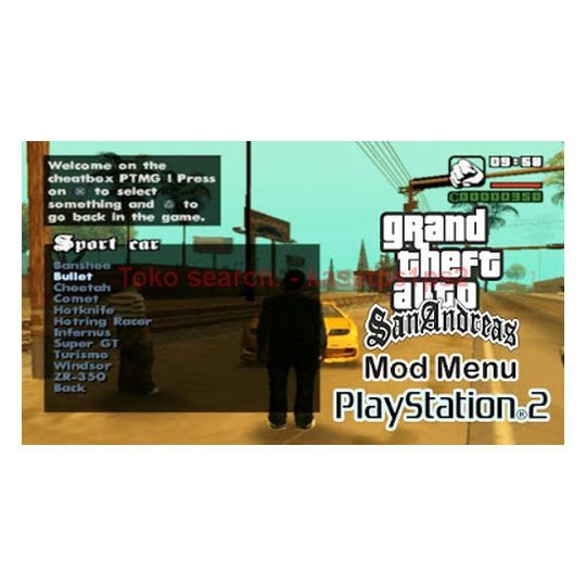GTA San Andreas Ps2 Mod Cleo Cheat Kaset PS2 - CD PS2 - Game PS2