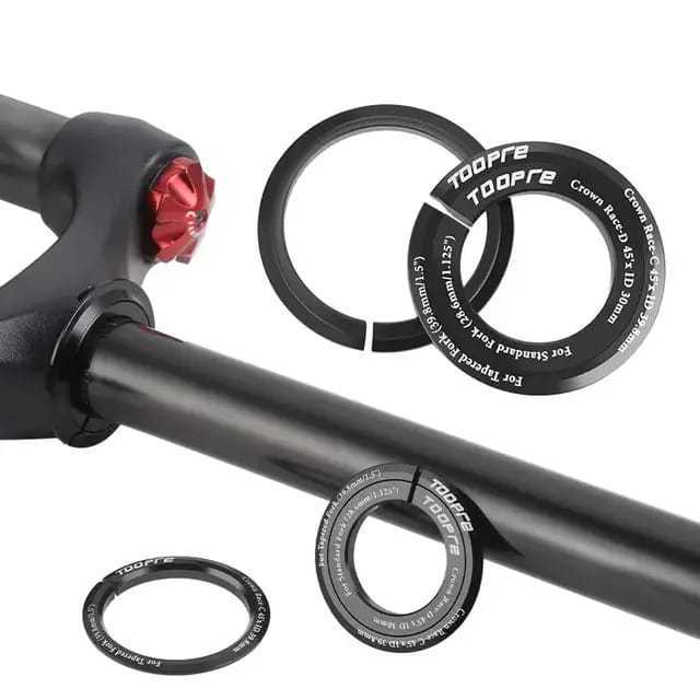 Foto Fork Reducer Adaptor Crown Race Headset Base 2 in 1 fork oversize OS lurus ke frame taper taperred Toopre