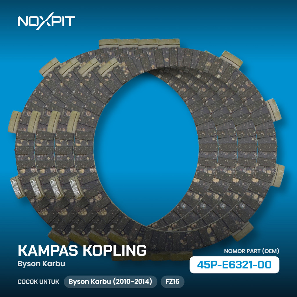 NOXPIT Kampas Kopling Byson Karbu FZ16 45P-E6321-00