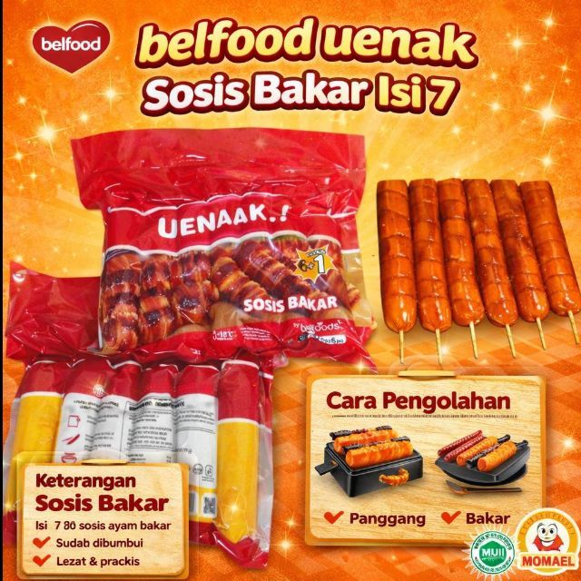 belfood sosis 500 bakar JUMBO  gr isi 7