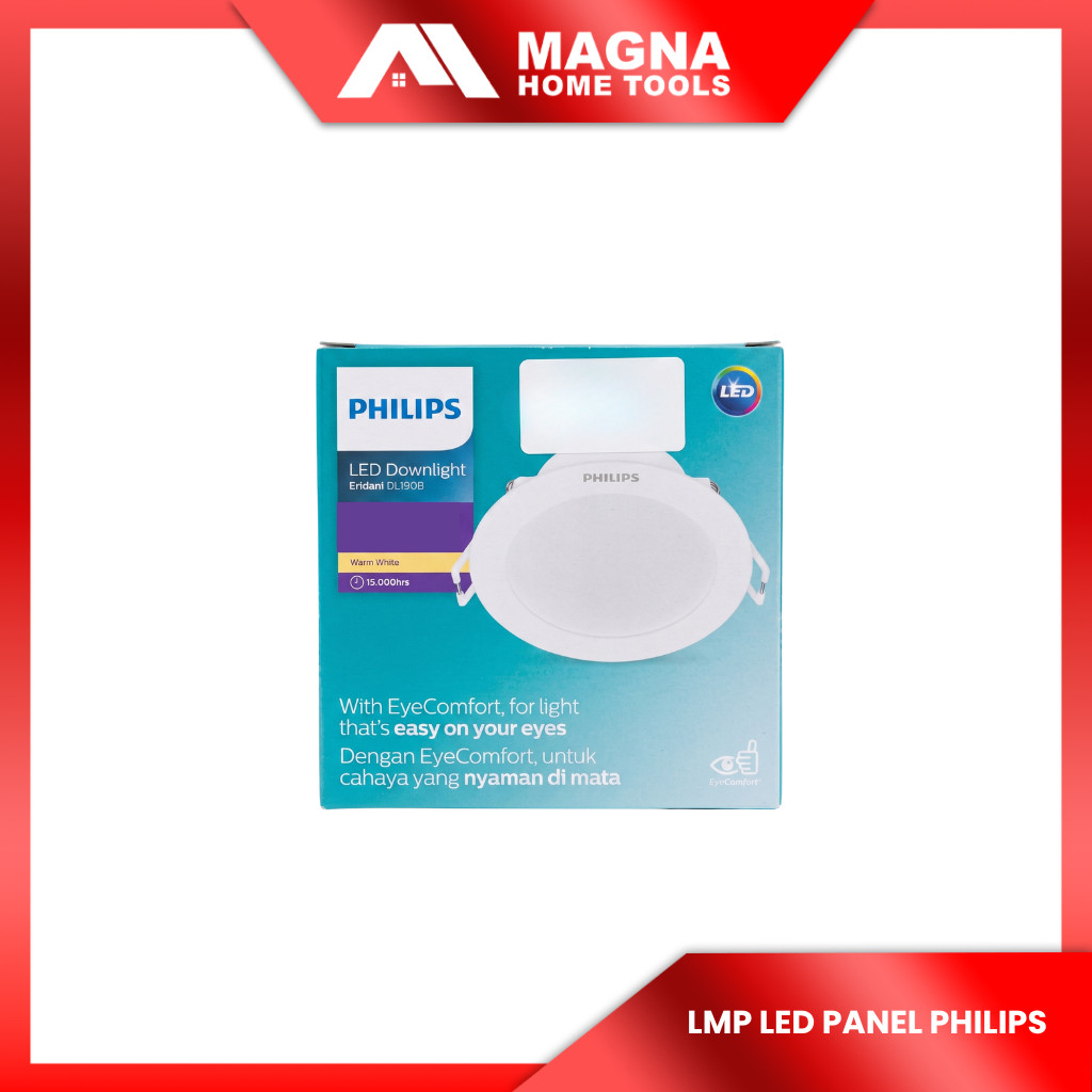 Lampu LED Panel PHILIPS Lampu Plafon LED Panel untuk Rumah Kantor Toko