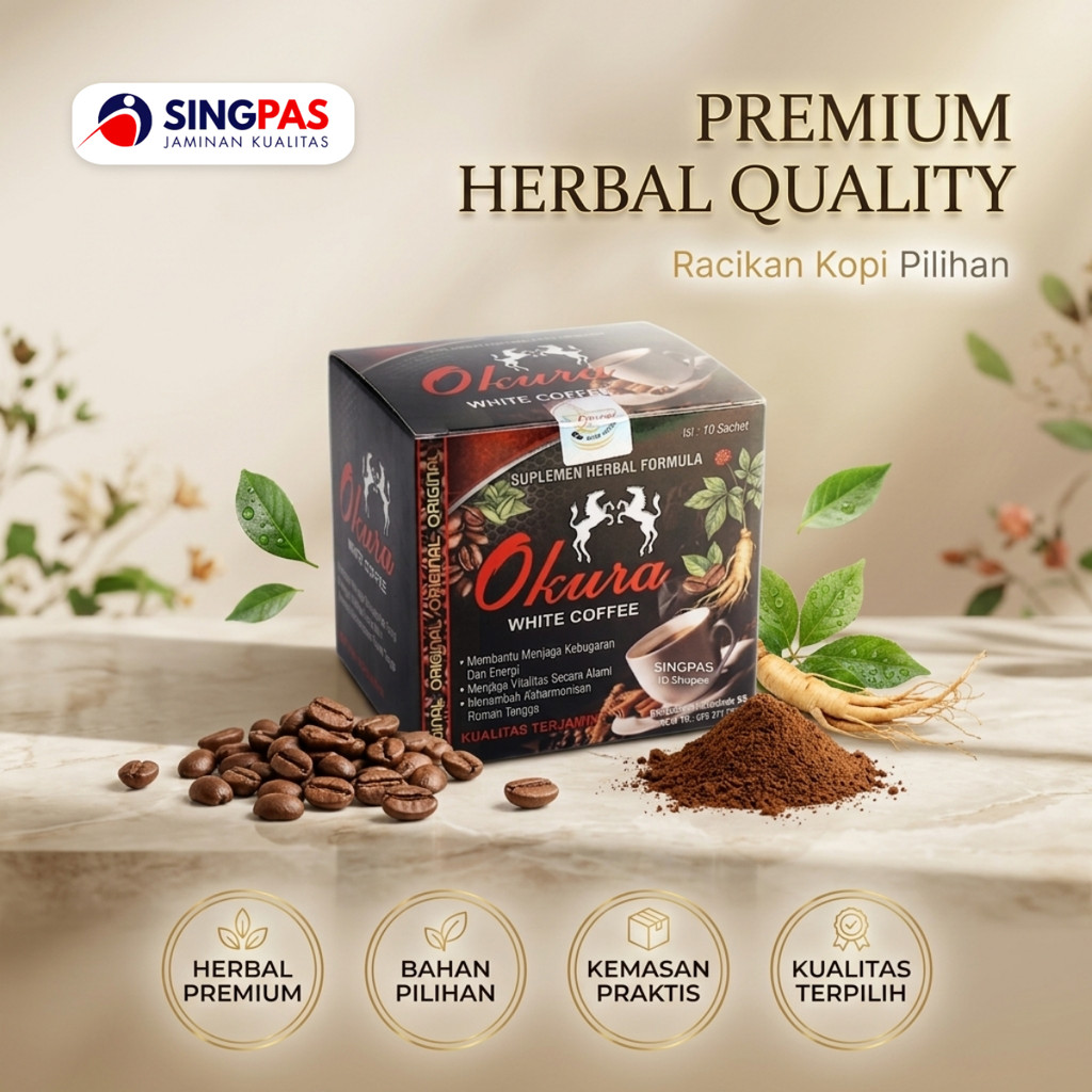 Premium Coffee Pilihan OKURA – KOPI Cita Rasa Premium Isi 10 Sachet