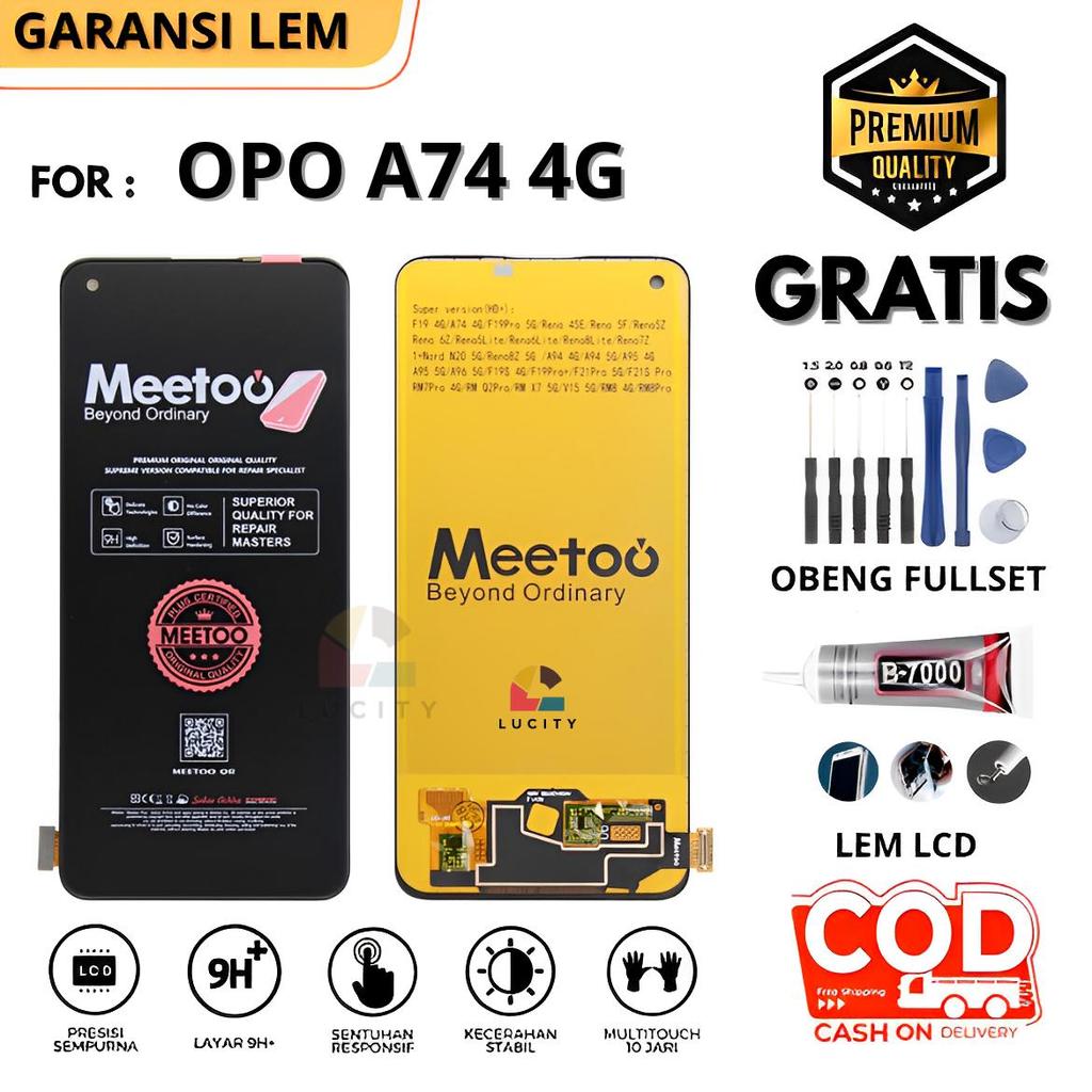 Lcd OPPO A74 4G OriginaL Fullset Touchscreen Gratis Lem + Obeng / LCD Compatible OPPO A74 4G