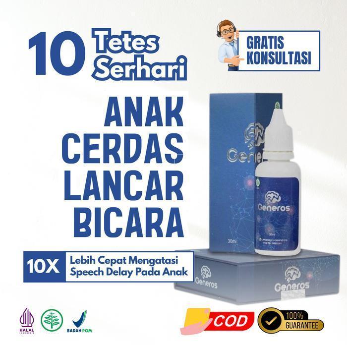 Generos Nutrisi Otak Anak Mempercepat Kemampuan Bicara dan Kecerdasan Anak