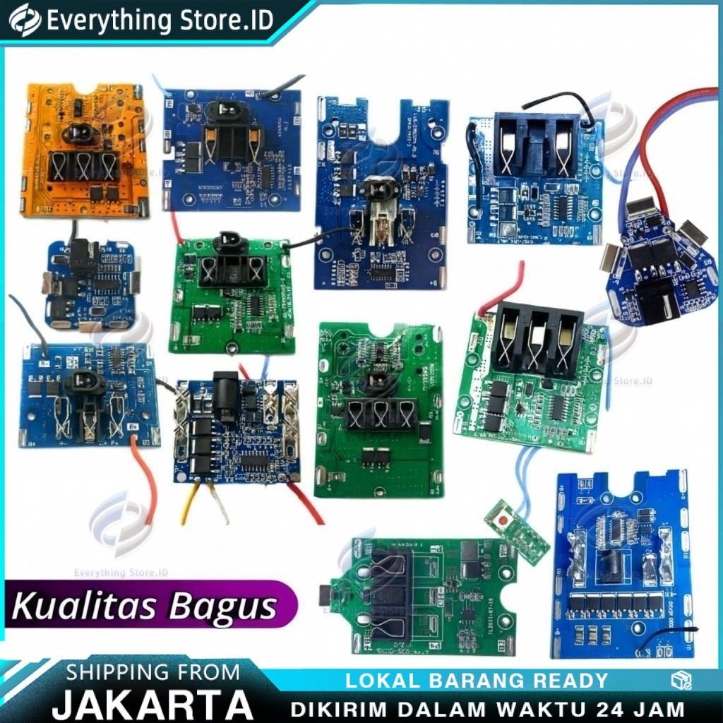 Modul Bms 4s 5s 10s 15s baterai bor impact gerinda 18v 20v 21v 36v 48v 12v 88v 98 188 volt cordless 