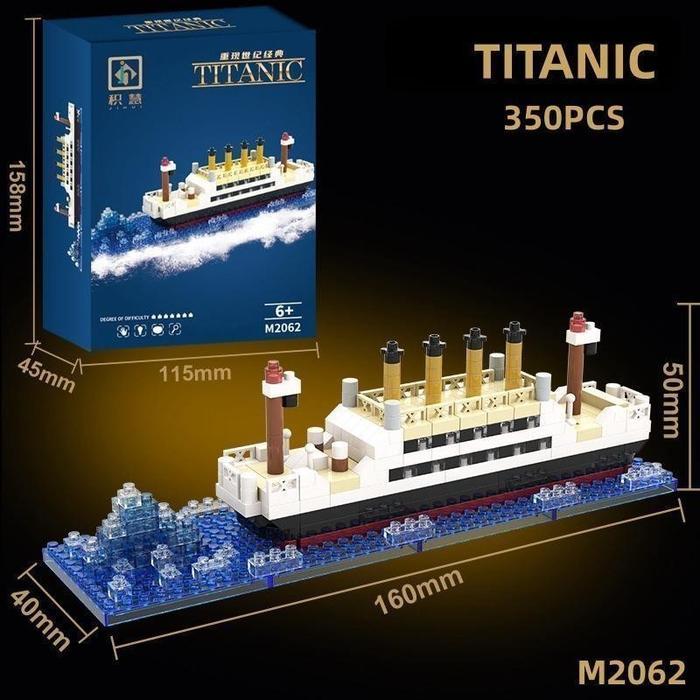 Nodia Toys 1878Pcs Kapal Pesiar Titanic Block Toy / Mainan anak laki laki Kapal Pesiar Titanic / Mai