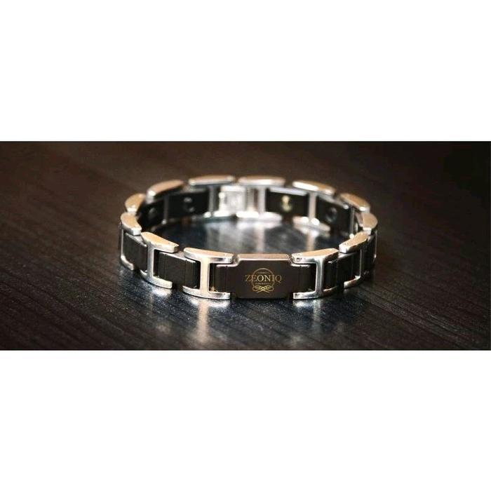 ORIGINAL Gelang Kesehatan Terapi ZEONIQ Gelang Germanium Original Terapi Kesehatan KOREA - Hitam