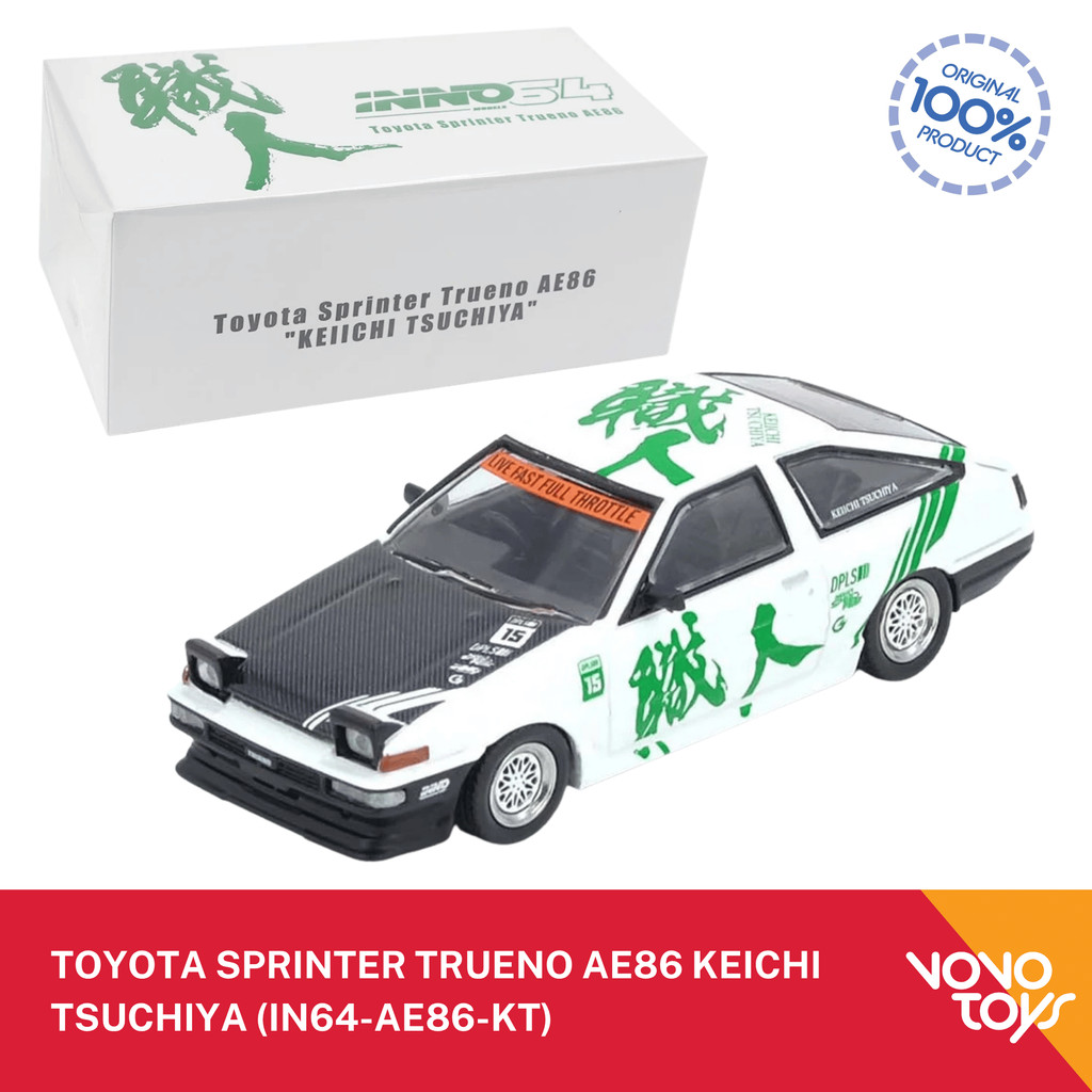 Inno 1/64 Toyota Sprinter Trueno AE86 Keichi Tsuchiya
