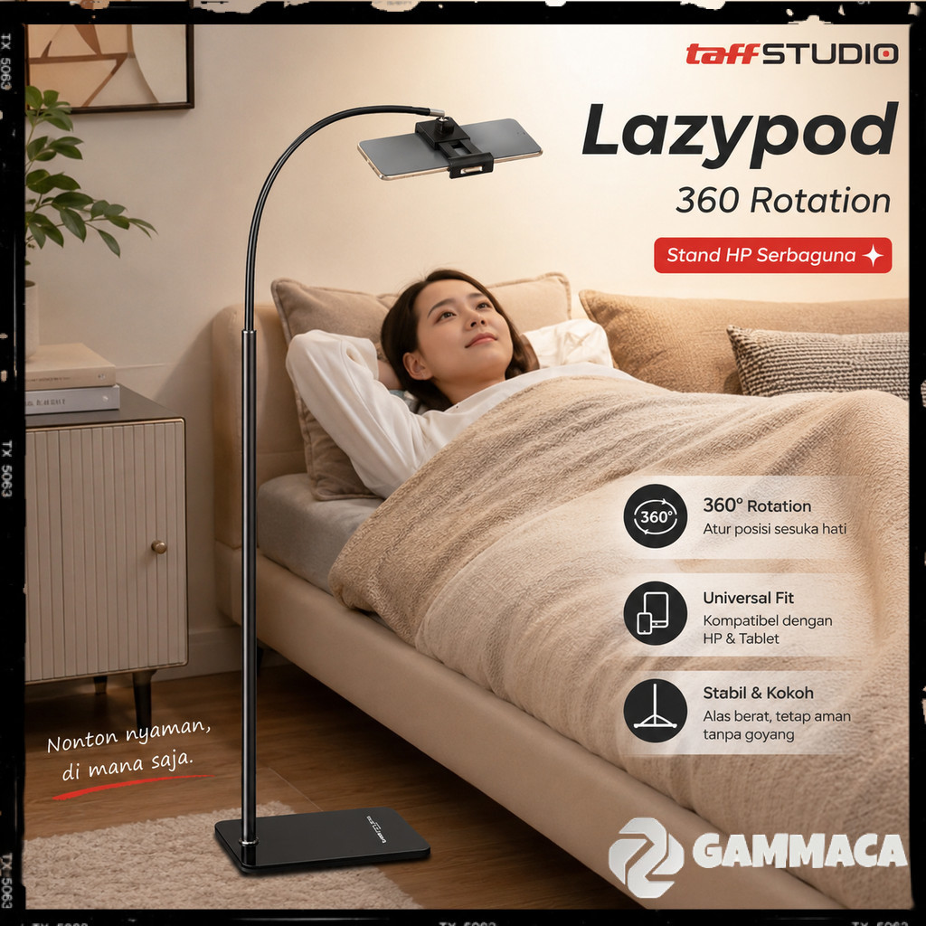 Stand HP Lazypod 360 Rotation Adjustable Phone Holder - GH027