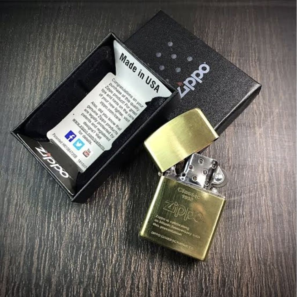 Vapa Zipp. . .Lighter Korek Api Zippo Klasik Denting 2x Pemantik Tahan Angin Aksesoris Unik