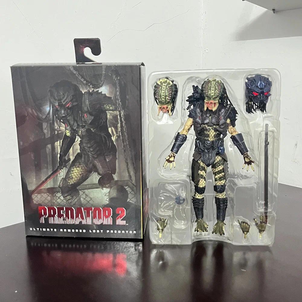 Lost Predator Figure With LED Predator VS Alien Etion Predator Alien Hunter Action Figure Model Coll
