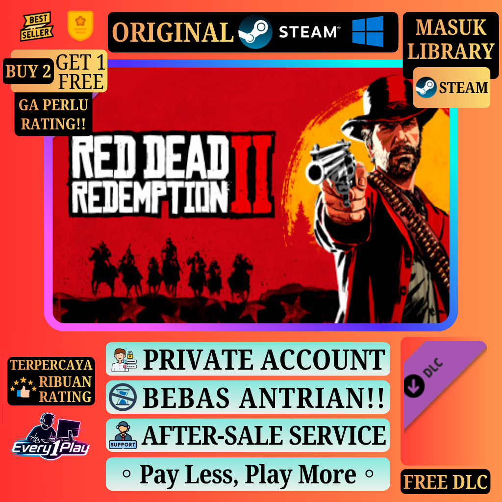 Red Dead Redemption 2 Game Steam - RDR2 Games PC Laptop Windows