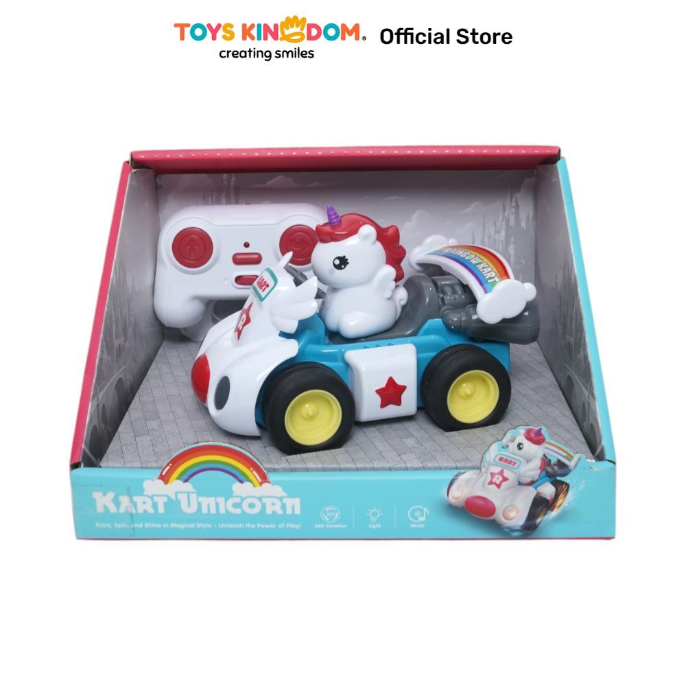 Toys Kingdom Cruzer City Wheels Kart Unicorn - Putih Mobil Kart Mainan Kendaraan Anak