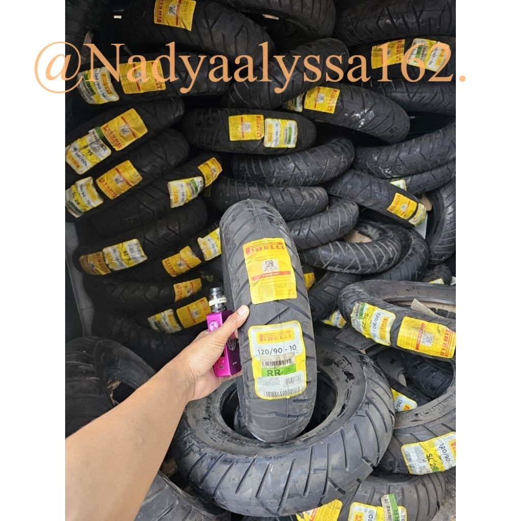BAN TUBELESS IMPORT 120/90 RING 10 . BAN CUSTOM BIKE HONDA MONKEY Z50 GORILLA DLL.