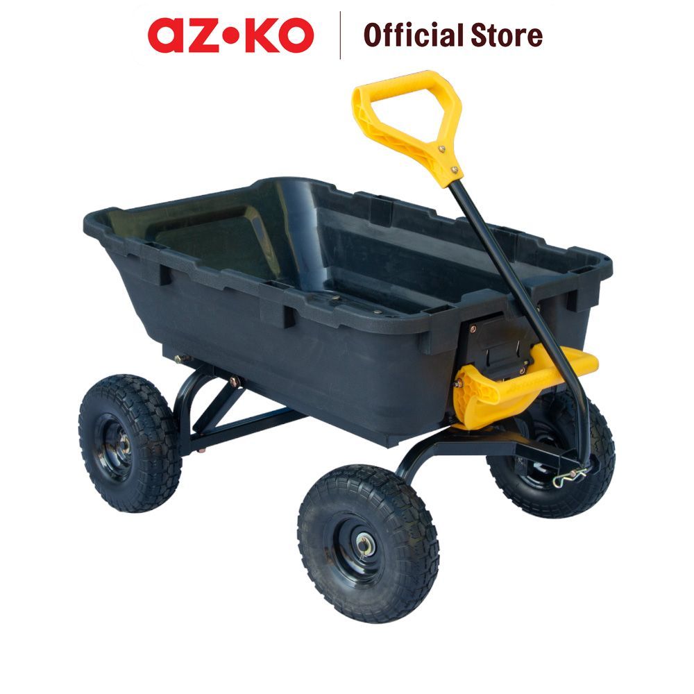 AZKO Krisbow Troli Barang 270 Kg - Hitam Alat Pengangkut Barang Dengan Roda Wheels Cart Troli Kardus