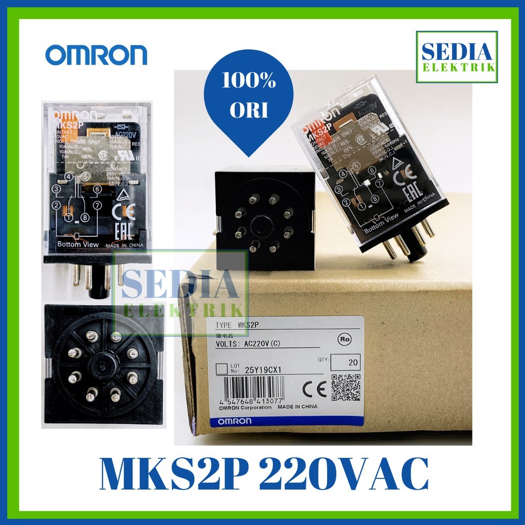 Relay Omron MKS2P-220VAC MKS2P 220VAC
