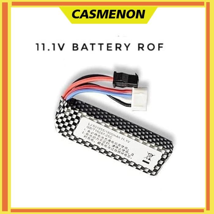 Baterai Roff RC Battery Remote Control WGB 11.1v MaH Water Gel Blaster - Karbon Balok