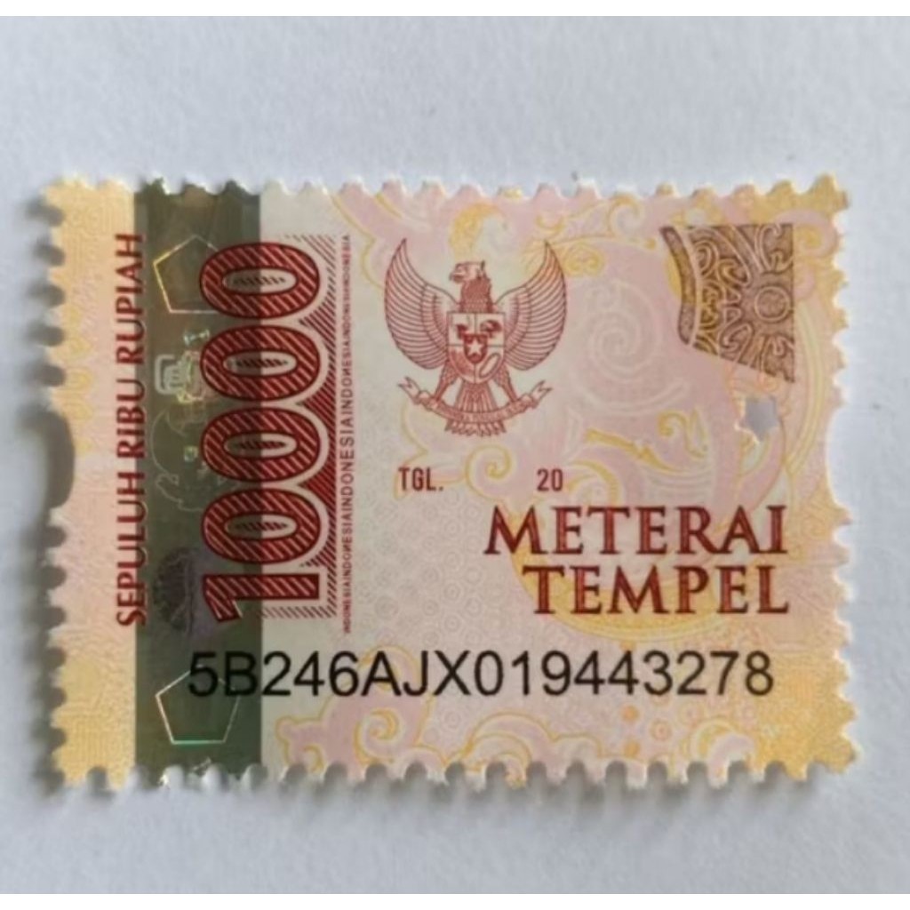 

MTR1 materai 10000 Meterai 10ribu Baru Sepuluh Ribu Tempel