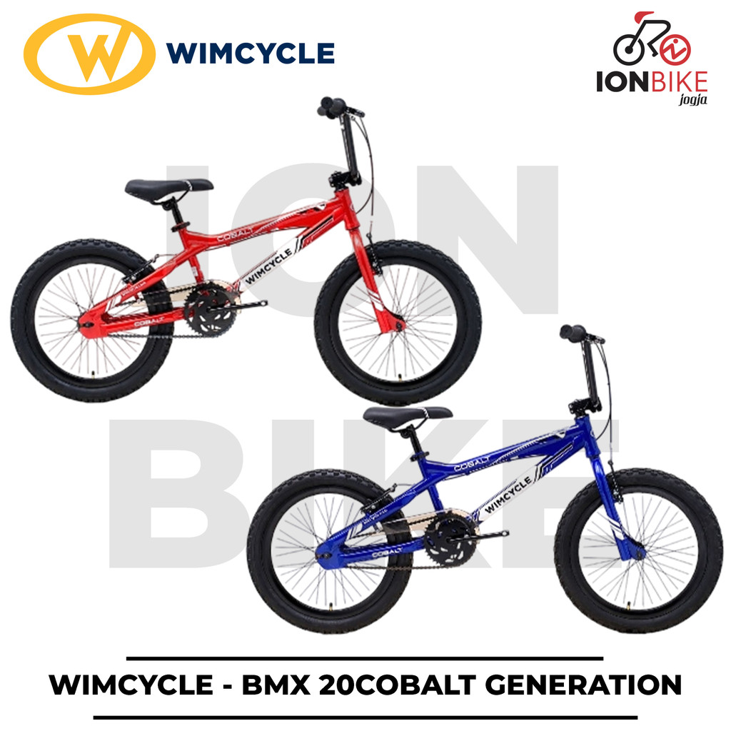 BMX 20 Wimcycle Cobalt Generation Sepeda Anak Cowok Speed Tail Terbaru Tebal Awet Ringan Murah Cross