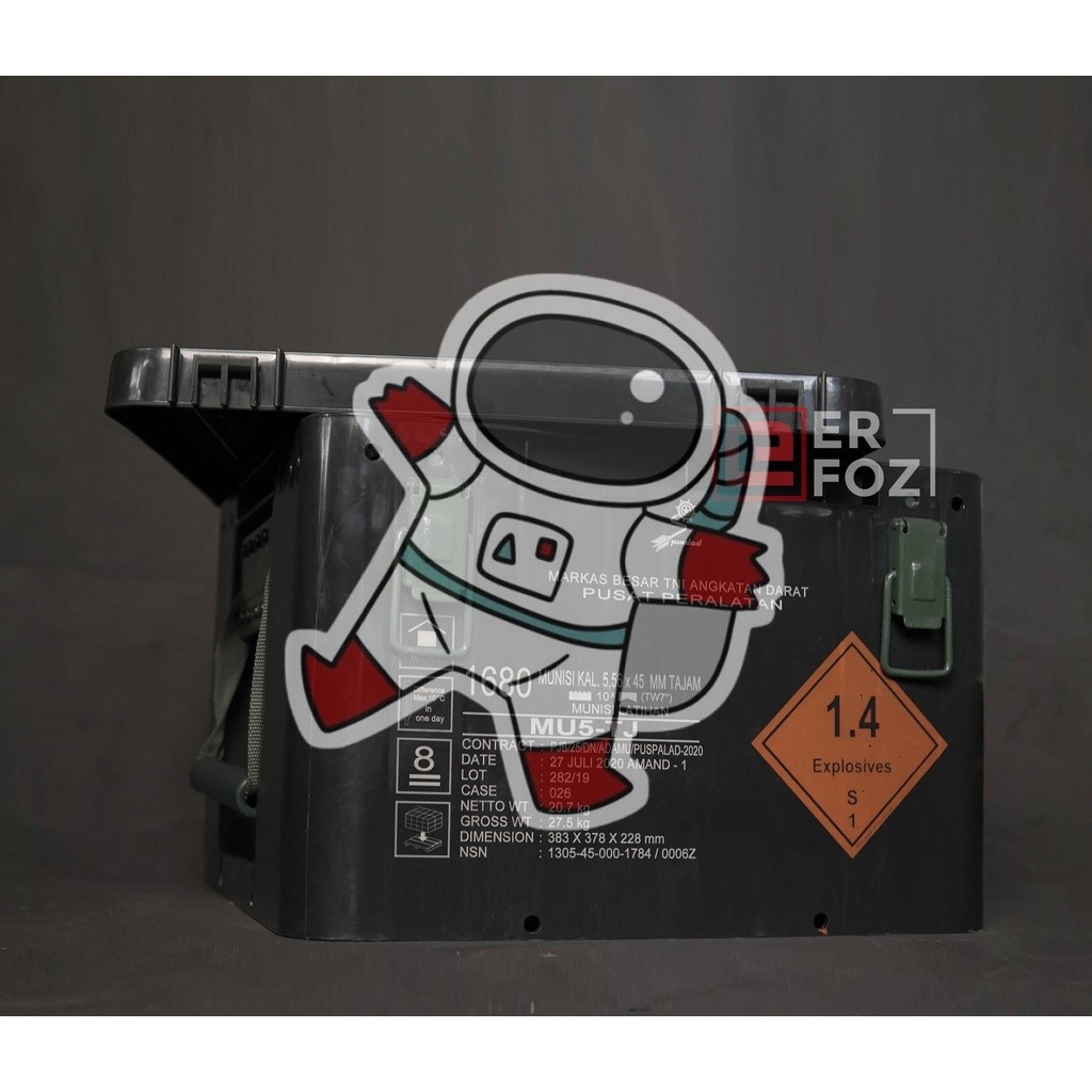 Box Amunisi / Kotak Peluru Plastik Pindad Serbaguna