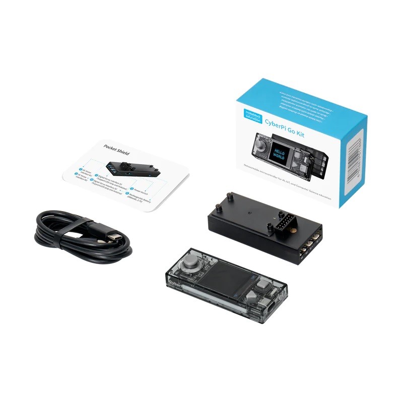 Makeblock CyberPi Go Kit Educational Electronics Kits for Beginners, CyberPi Mainboard, Pockect Shie
