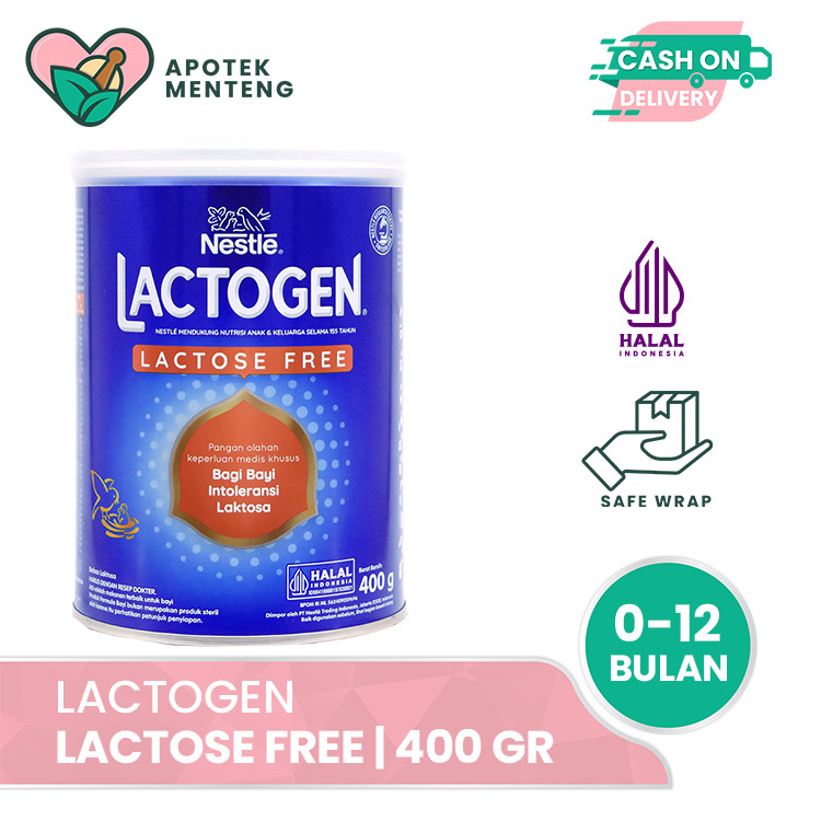 Lactogen Lactose Free 400 Gr - Susu Formula Bayi Bebas Laktosa