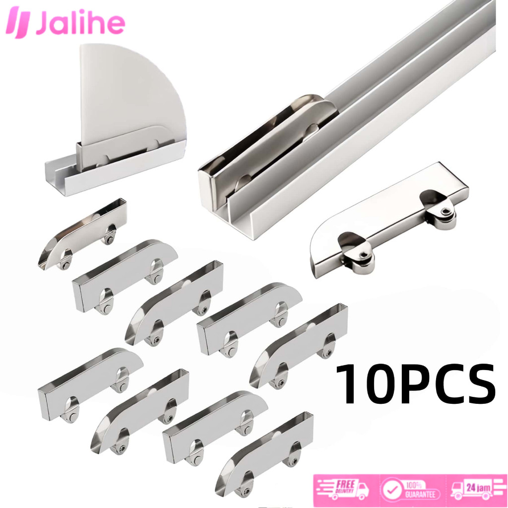 10Pcs Kaca Pintu Geser Roda Baja Tahan Karat Roda Rel Pintu Geser Katrol Pintu Kaca Katrol Pintu