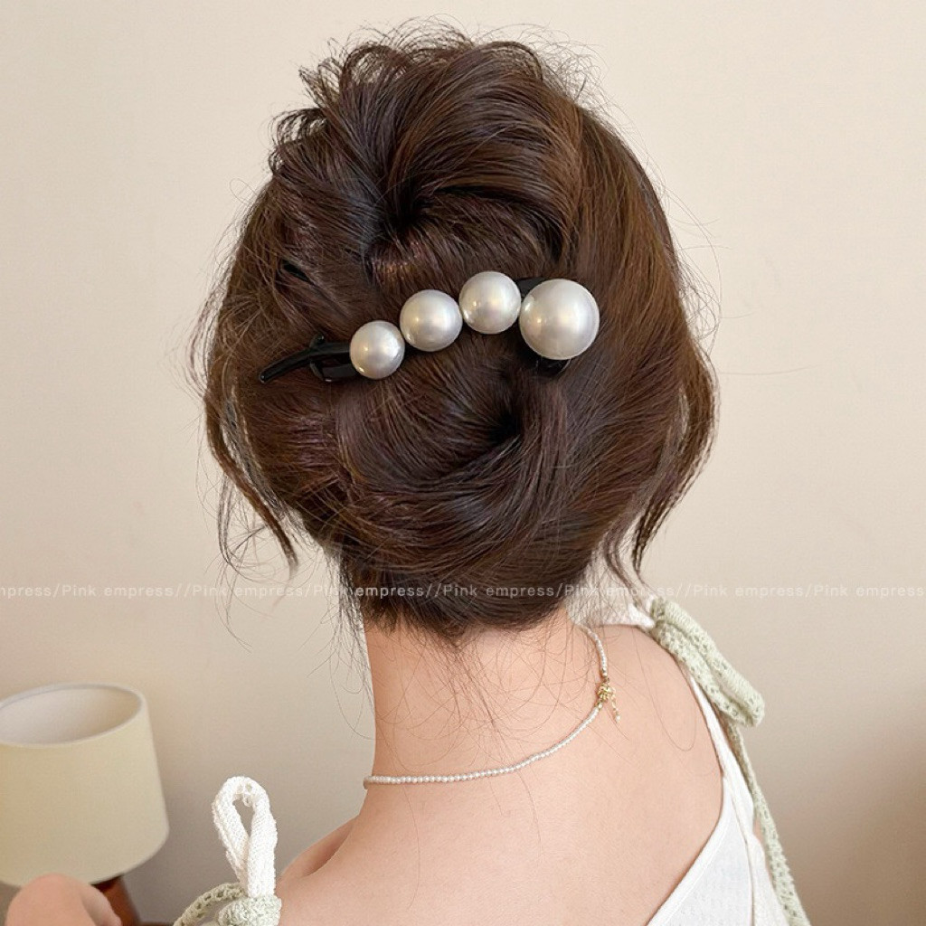 Pitaku&Co. Jepit Pisang Mutiara Cepol Rambut Wanita Pearl Korean Hairclip Jepitan Korea Sanggul Hair