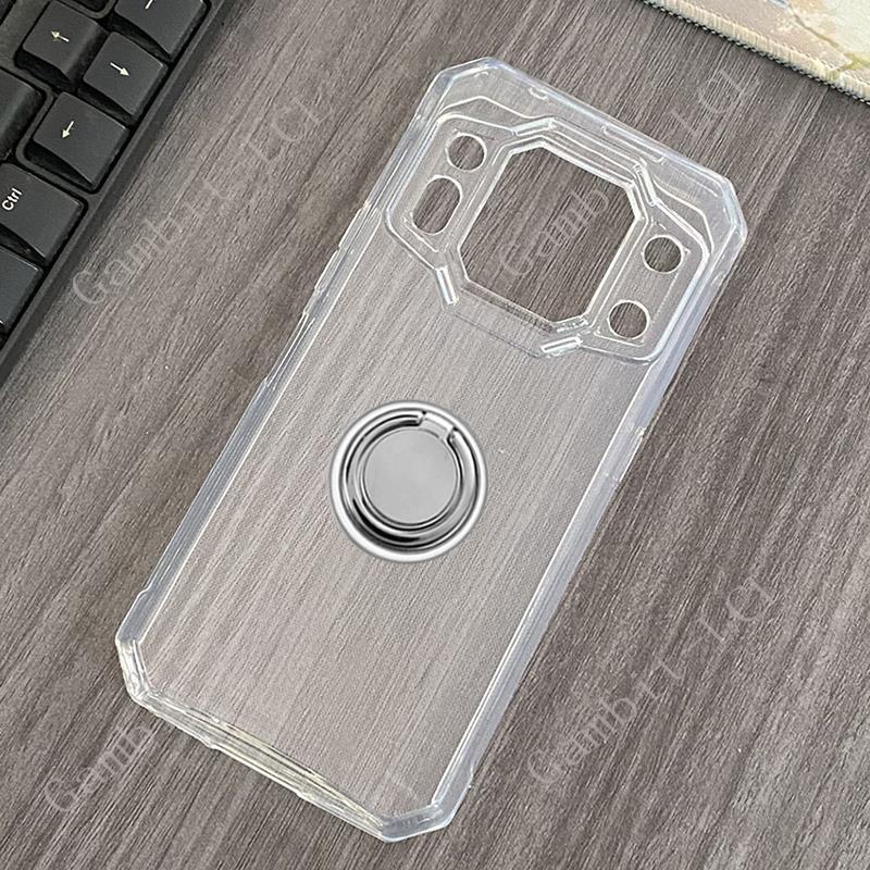 For Oukitel WP30 Pro WP30Pro 6.78" 2023 Back Ring Holder Bracket Phone Cover TPU Soft Silicone Case 