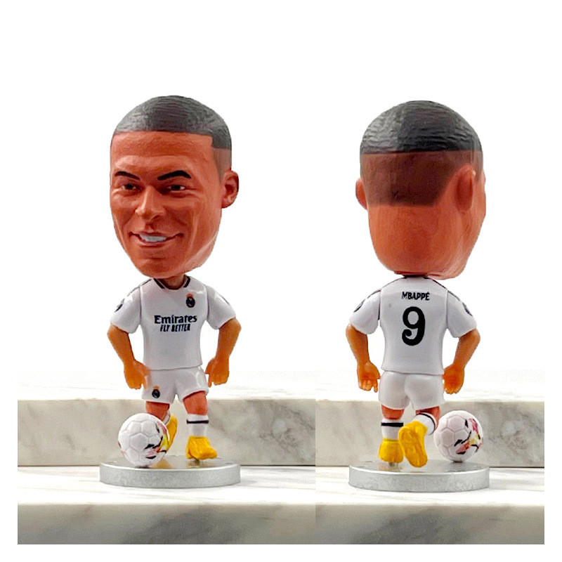 Messi C Ronaldo star figure ornament, De Bruyne van jk Sterling Moras Neymar doll