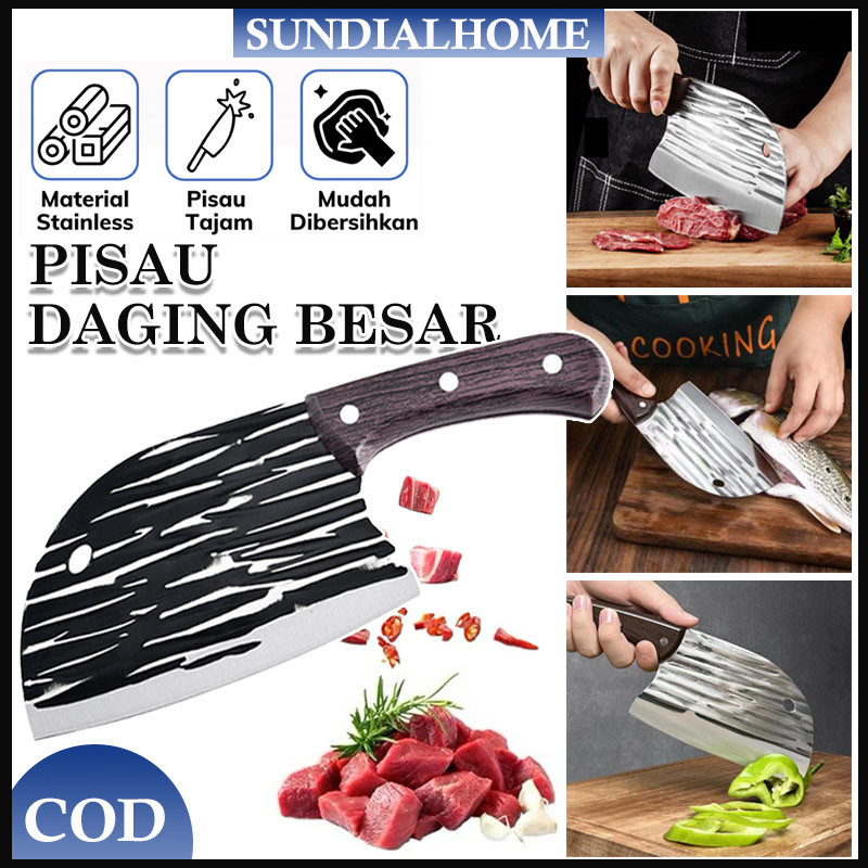 PISAU JUMBO STAINLESS STEEL/Pisau Koki Jepang Stainless Anti Karat/Pisau Pemotong Daging Pisau Dagin